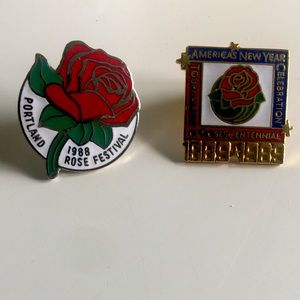 Vintage Rose Bowl Pins